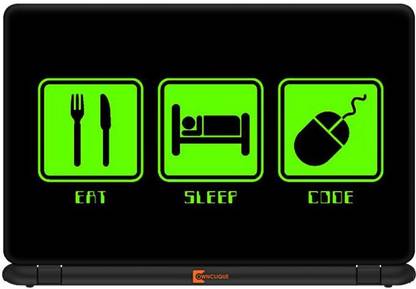 Ownclique Eat Sleep Code Repeat Vinyl Laptop Decal 13 3 Price In India Buy Ownclique Eat Sleep Code Repeat Vinyl Laptop Decal 13 3 Online At Flipkart Com