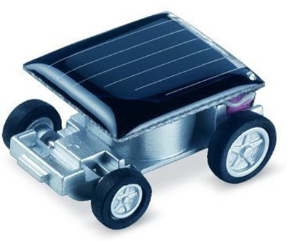 Creazy 2pcs Smallest Solar Power Mini Toy Car Racer Educational Solar Powered Toy 