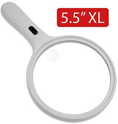 Fancii Extra Large Led Handheld 2X Magnifier With 3.5X Zoom 5.5 Inch ...