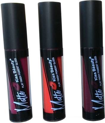 Kiss Beauty Flat Matte Finish Pigmented Lip Gloss Price In India Buy Kiss Beauty Flat Matte Finish Pigmented Lip Gloss Online In India Reviews Ratings Features Flipkart Com