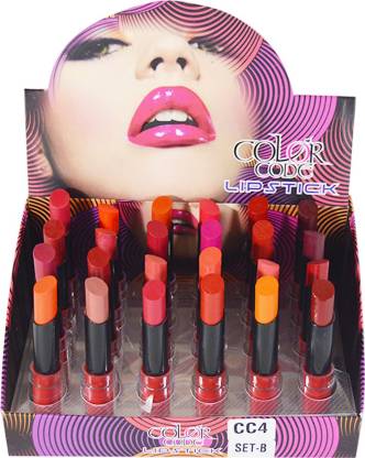 Color Code Multi Color Lipstick Pack of 24