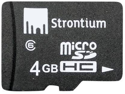 Strontium 4 GB MicroSD Card Class 6 24 MB/s  Memory Card