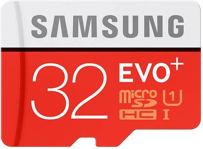 Samsung Evo Plus 32 GB MicroSDHC Class 10 80 MB/s Memory Card