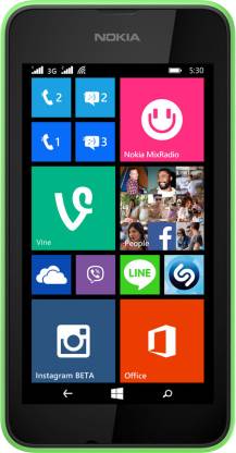 Nokia Lumia 530 Dual SIM (Bright Green, 4 GB)