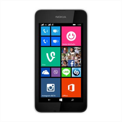 Nokia Lumia 530 Dual Sim (White, 4 GB)
