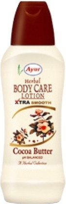 ayur herbals cocoa butter body care lotion