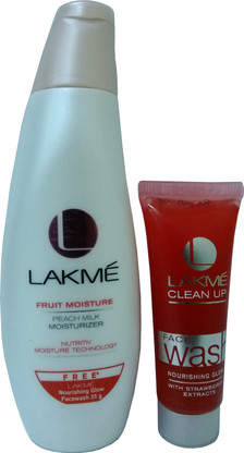 lakme fruit moisture peach milk moisturizer