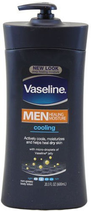 vaseline men's cooling hydration body lotion
