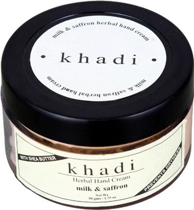 khadi milk and saffron hand cream