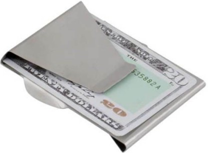 Silver Gold 2 Piece Set 0.6 Inch TUOKI Minimalist Slim Money Clip Stainless Steel Storing Cash and Credit Cards 