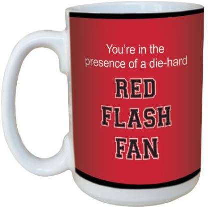 Tree-Free Greetings lm44896 Red Flash College Basketball Ceramic Mug with Full-Sized Handle 15-Ounce 