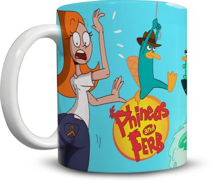 Ackme Design cartoon characters, phineas and ferb Ceramic Coffee Mug Price  in India - Buy Ackme Design cartoon characters, phineas and ferb Ceramic  Coffee Mug online at 