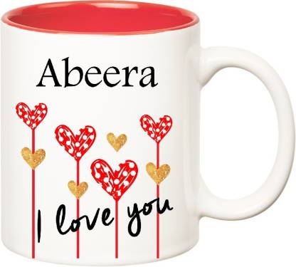 HUPPME I Love You Abeera Inner Red (350 ml) Ceramic Coffee Mug Price in  India - Buy HUPPME I Love You Abeera Inner Red (350 ml) Ceramic Coffee Mug  online at 