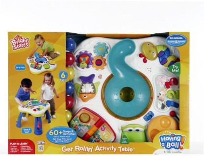 4 Bright Starts Having a Ball Get Rollin' Activity Table Plays Over 60 Songs 