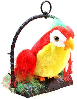 talking stuffed parrot