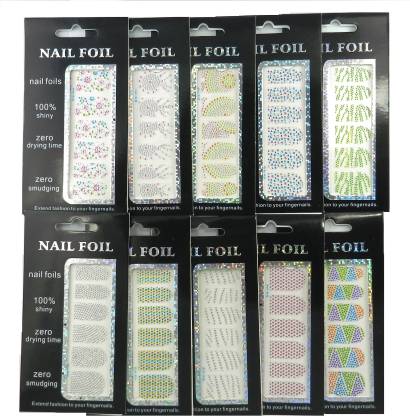 SPM Combo Of Nail Art Foil Sticker