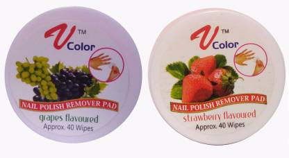 V-Color Nail Polish Remover Pads (Strawberry, Grapes) - Price in India, Buy  V-Color Nail Polish Remover Pads (Strawberry, Grapes) Online In India,  Reviews, Ratings & Features 