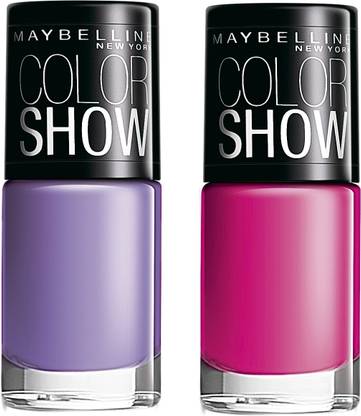 MAYBELLINE NEW YORK Color Show Nail Lacquer Combo 9 Fiesty Fuschia - 213, Blackcurrant Pop - 402 - Price in India, Buy MAYBELLINE NEW YORK Color Show Nail Lacquer Combo 9 Fiesty MAYBELLINE NEW YORK Color Show Nail Lacquer Combo 9 Fiesty Fuschia - 213, Blackcurrant Pop - 402 - Price in India, Buy MAYBELLINE NEW YORK Color Show Nail Lacquer Combo 9 Fiesty