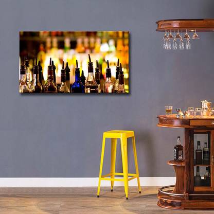 Tallenge Home Bar Décor Counter With Bokeh Background Ready To Mount Gallery Wrap Canvas 24 Inch X 12 Painting In India - Bar Wall Decor India Tallenge Home Bar Décor Counter With Bokeh Background Ready To Mount Gallery Wrap Canvas 24 Inch X 12 Painting In India - Bar Wall Decor India