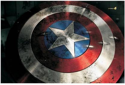 pics and you captain america logo on shield digital reprint 12 inch x 18 inch painting price in india buy pics and you captain america logo on shield digital reprint 12