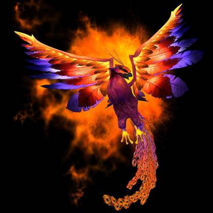 Pitaara Box Phoenix Bird Unframed Wall Art Painting Print Canvas 18 Inch X 18 Inch Painting Price In India Buy Pitaara Box Phoenix Bird Unframed Wall Art Painting Print Canvas 18