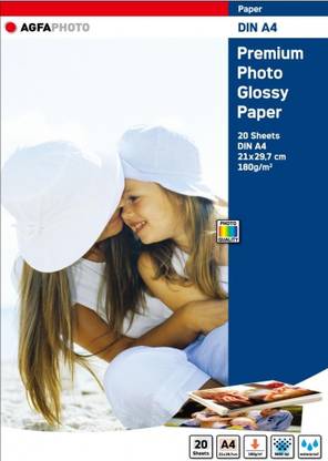 gocolor agfa high glossy 180 gsm 20 sheets inkjet photo paper unruled a4 180 gsm photo paper