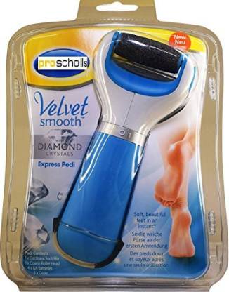 Proscholl Scholl Velvet Smooth Express Pedi Diamond New Improved with Diamond Crystals Electronic foot file