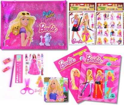 barbie stationery kit