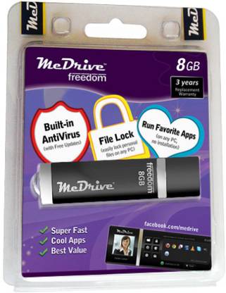 MeDrive Freedom 8 GB Pen Drive With Anti-Virus - MeDrive ...