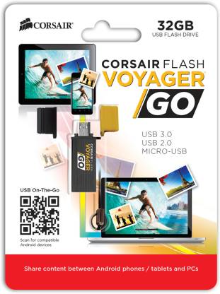 Corsair Flash Voyager Go 32 GB Pen Drive