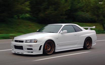 Athah Nissan Skyline Gt R R34 Poster Paper Print Vehicles Posters In India Buy Art Film Design Movie Music Nature And Educational Paintings Wallpapers At Flipkart Com