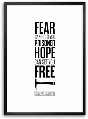 Lab No 4 The Shawshank Redemption Typographic Inspirational Movies Dialogue Framed Poster Paper Print Lab No 4 Posters Quotes Motivation Posters In India Buy Art Film Design Movie Music Nature