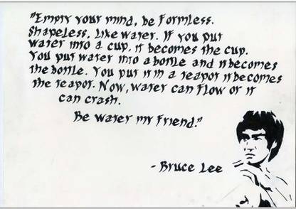 be water my friend poster 18 x 12