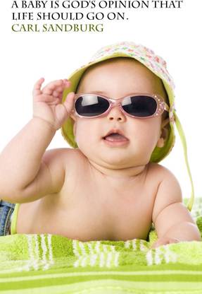 Cute Funny Baby with Quotes Poster Paper Print - Children posters in India  - Buy art, film, design, movie, music, nature and educational  paintings/wallpapers at 