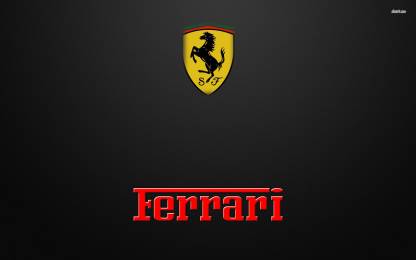 EurekaDesigns Ferrari Logo Poster Fine Art Print - Vehicles posters in ...