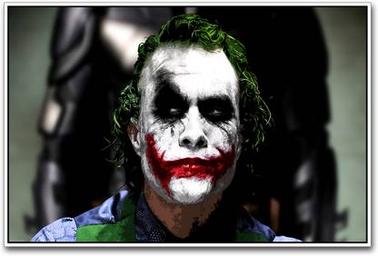 Heath Ledger Joker From The Dark Knight Rises Paper Print Movies Posters In India Buy Art Film Design Movie Music Nature And Educational Paintings Wallpapers At Flipkart Com