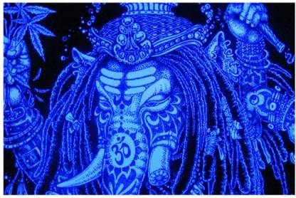 Psychedelic Ganesha Poster Paper Print - Religious posters in India - Buy  art, film, design, movie, music, nature and educational paintings/wallpapers  at 
