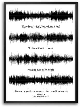 Bob Dylan Like A Rolling Stone Lyrics Quotes Paper Print Music Posters In India Buy Art Film Design Movie Music Nature And Educational Paintings Wallpapers At Flipkart Com