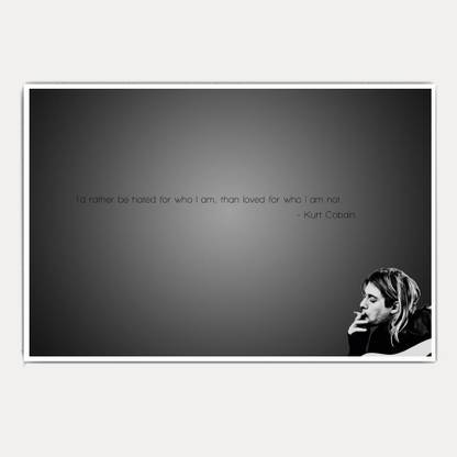 Nirvana Kurt Cobain Quotes Jumbo Size Poster Paper Print Abstract Posters In India Buy Art Film Design Movie Music Nature And Educational Paintings Wallpapers At Flipkart Com