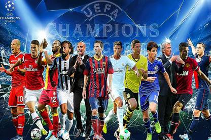 Mntc Poster Of Uefa Champions League Soccer Star 31 Cms X46 Cms X 31 Cms Red Paper Print Sports Posters In India Buy Art Film Design Movie Music Nature