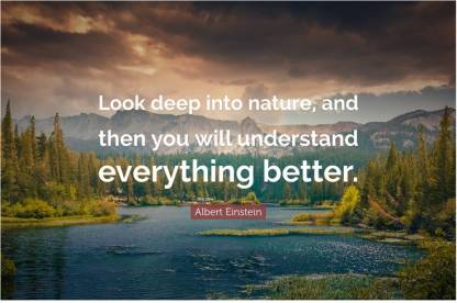 Albert Einstein 'Nature' Quote Poster Paper - Quotes Motivation posters in India - Buy art, movie, music, nature and educational paintings/wallpapers at Flipkart.com