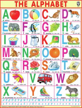 jumbo alphabet chart for children paper print 40 inch x 54 inch paper print educational children posters in india buy art film design movie music nature and educational paintings wallpapers at flipkart com