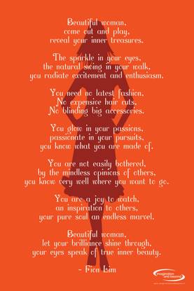 Quotes About Beauty Of A Woman Beautiful Women Quote Paper Print - Quotes & Motivation, Humor Posters In  India - Buy Art, Film, Design, Movie, Music, Nature And Educational  Paintings/Wallpapers At Flipkart.com