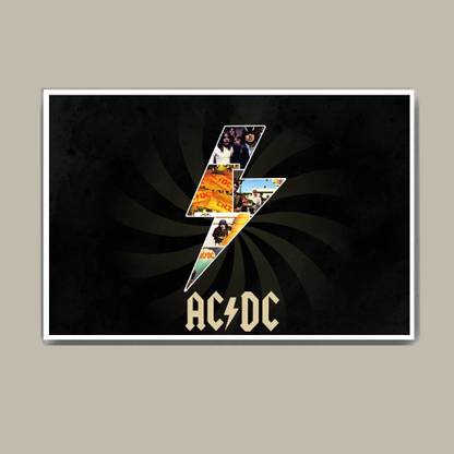 Ac Dc Fan Art Wall Hang Fine Art Print - Abstract posters in India ...
