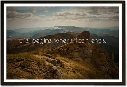 life begins where fear ends motivation