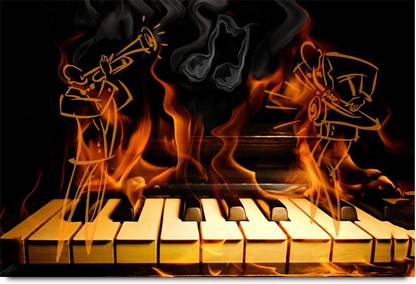 Burning Piano Poster Paper Print Music Abstract Decorative Posters In India Buy Art Film Design Movie Music Nature And Educational Paintings Wallpapers At Flipkart Com