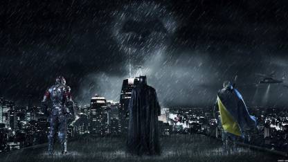 Batman Gotham City 4K ON FINE ART PAPER HD QUALITY WALLPAPER POSTER Fine  Art Print - Movies posters in India - Buy art, film, design, movie, music,  nature and educational paintings/wallpapers at