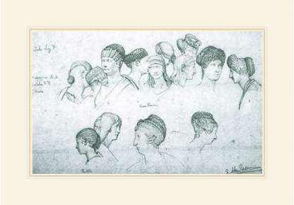 Sketch of Hairstyles From Ancient Sculptures Fine Art Print - Alma-Tadema  posters - Art & Paintings posters in India - Buy art, film, design, movie,  music, nature and educational paintings/wallpapers at 