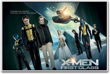 X Men First Class Cast Paper Print Movies Posters In India Buy Art Film Design Movie Music Nature And Educational Paintings Wallpapers At Flipkart Com