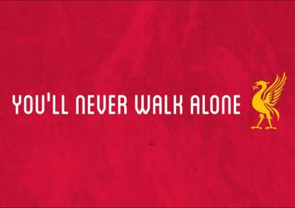 You Ll Never Walk Alone Liverpool Fc A3 Cotton Canvas High Quality Printed Poster Wall Art